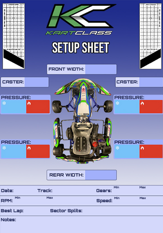 go kart setup sheet